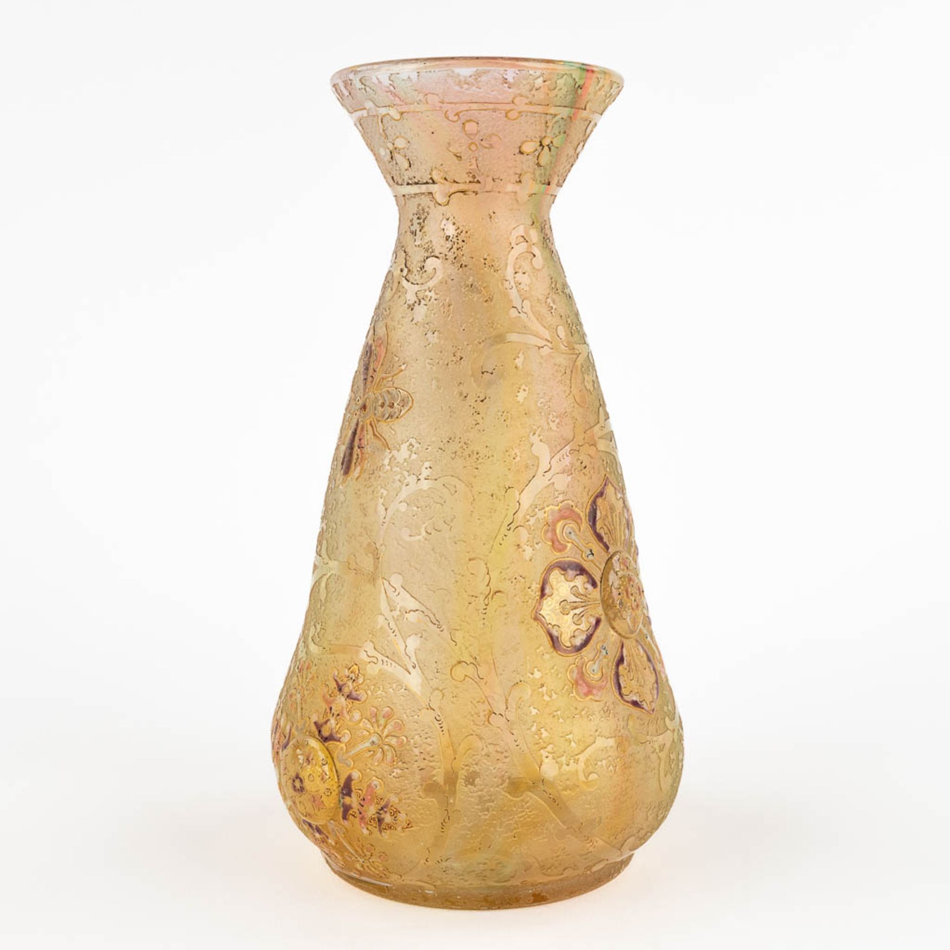 Antonin DAUM (1864-1930) 'Fleurons et rinceaux', a glass vase, Daum-Nancy, circa 1892-1893. (H:20 x - Image 3 of 15