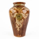 Armand MAES-PLATTEAU (XIX-XX) 'Vase' Flemish Earthenware in Art Nouveau style. Torhout. (H:29,5 x D: