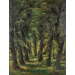 Jan-Baptist LESAFFRE (1864-1926) 'Sous Bois' oil on canvas. (W:90 x H:115 cm)