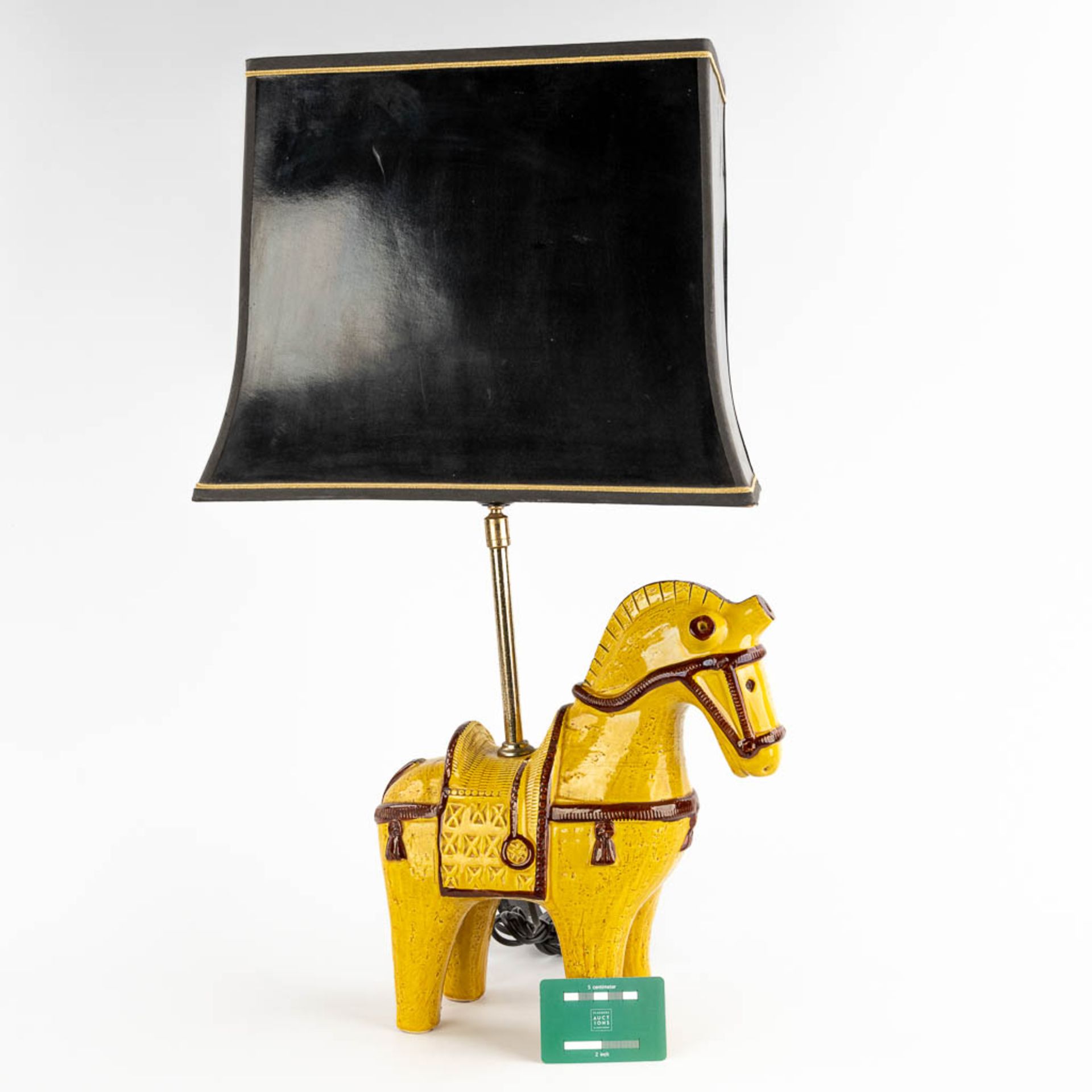 Aldo LONDI (1911-2003) 'Table Lamp with a yellow horse' for Bitossi. (D:12 x W:30 x H:32 cm) - Bild 2 aus 12