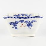 Red Star Line, a salad bowl, blue-white delftware decor, for the Second Class restaurant. Late 19th