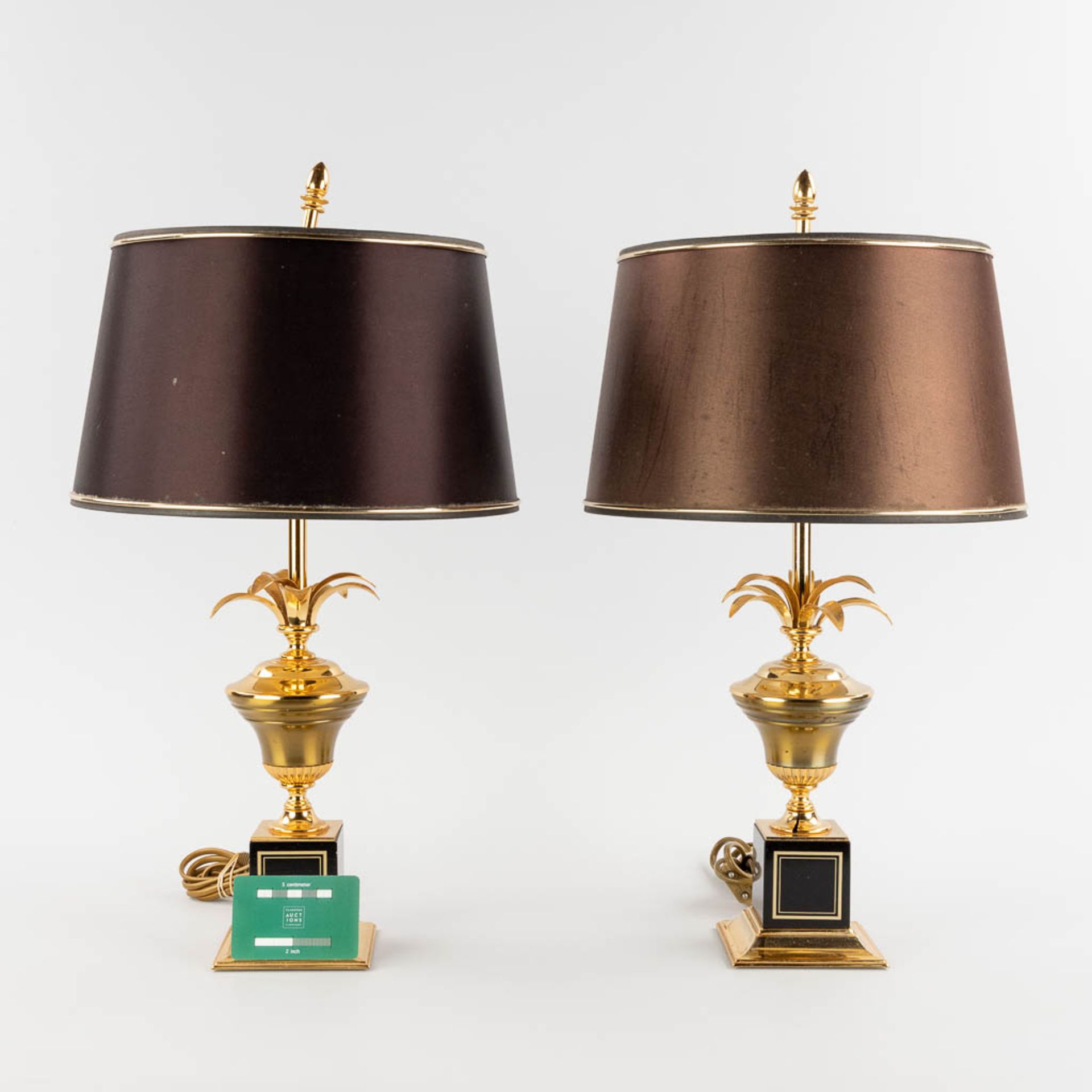 A pair of table lamps, Hollywood Regency style. 20th C. (H:54 x D:30 cm) - Image 2 of 10