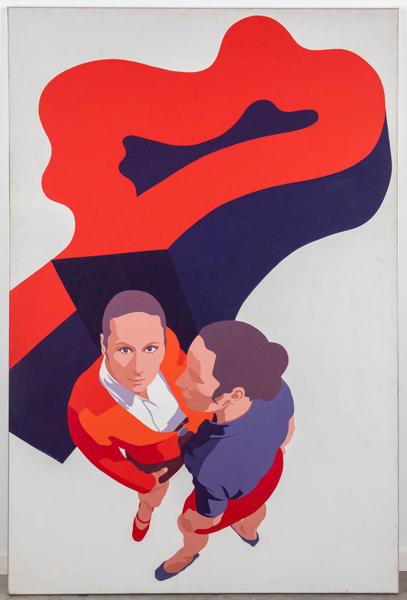 Guy BAEKELMANS (1940) 'Divided' Tempera on canvas, 1969. (W:120 x H:180 cm) - Bild 3 aus 8