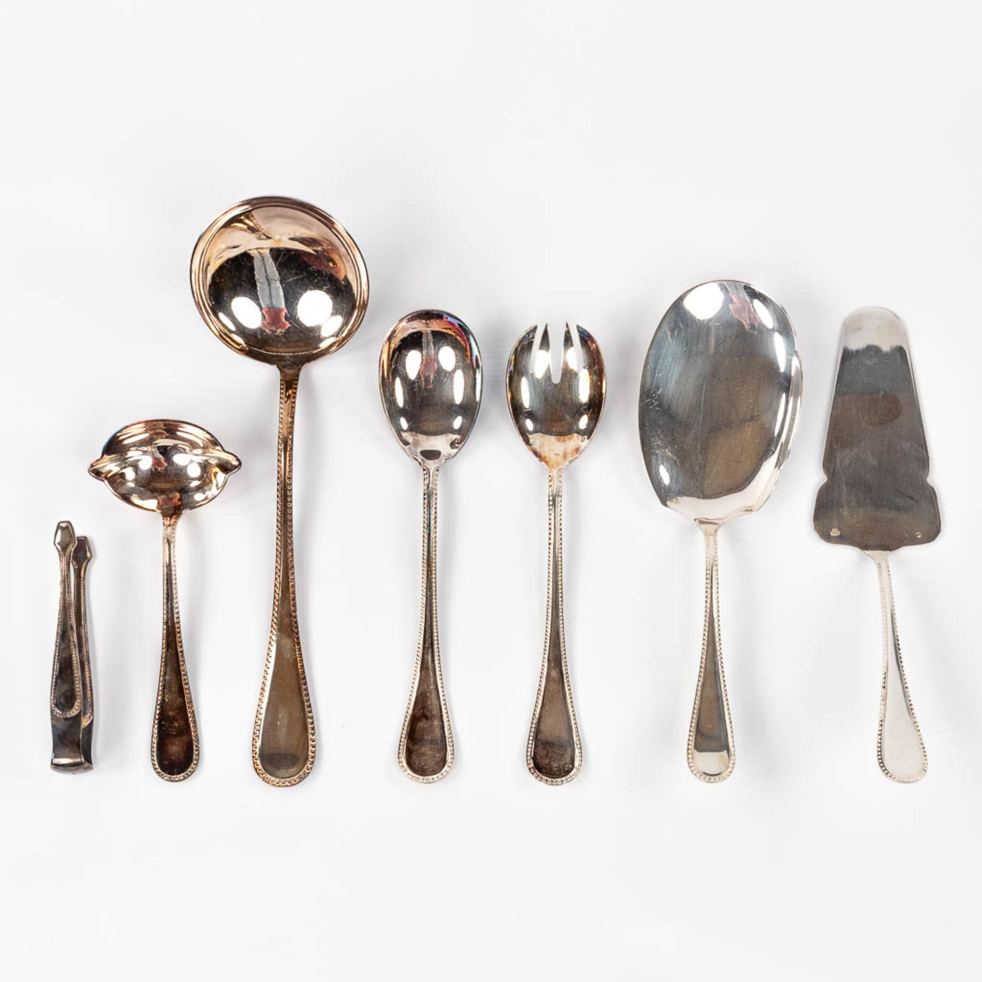 Vanstahl, a 103-piece silver-plated cutlery. Model Perles and mounted in a chest. (D:29 x W:52 x H:1 - Bild 10 aus 17