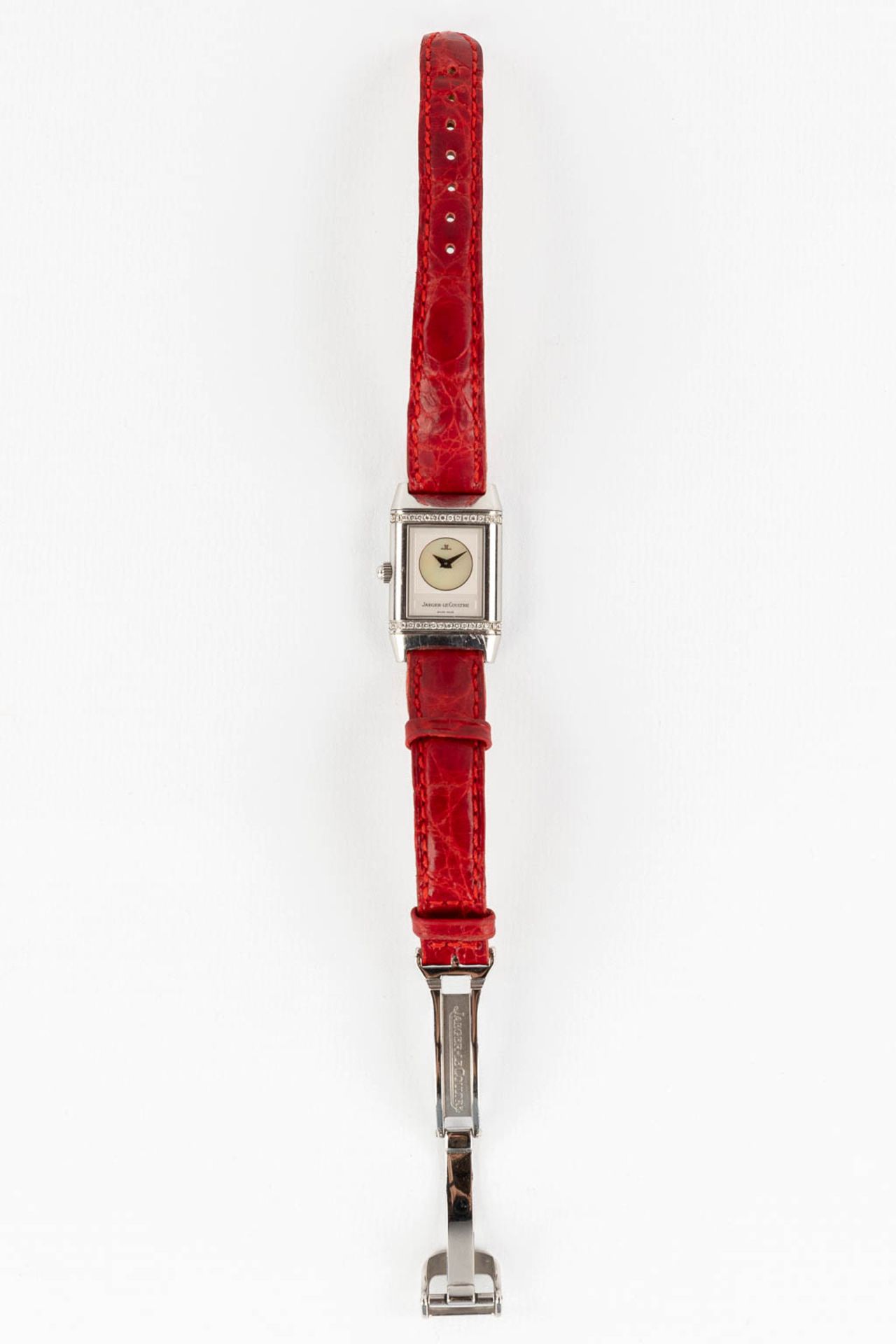 Jaeger Le Coultre, Reverso Duetto a womans wristwatch with 2 dials. 266.8.11 (W:2 x H:2,8 cm) - Image 10 of 14