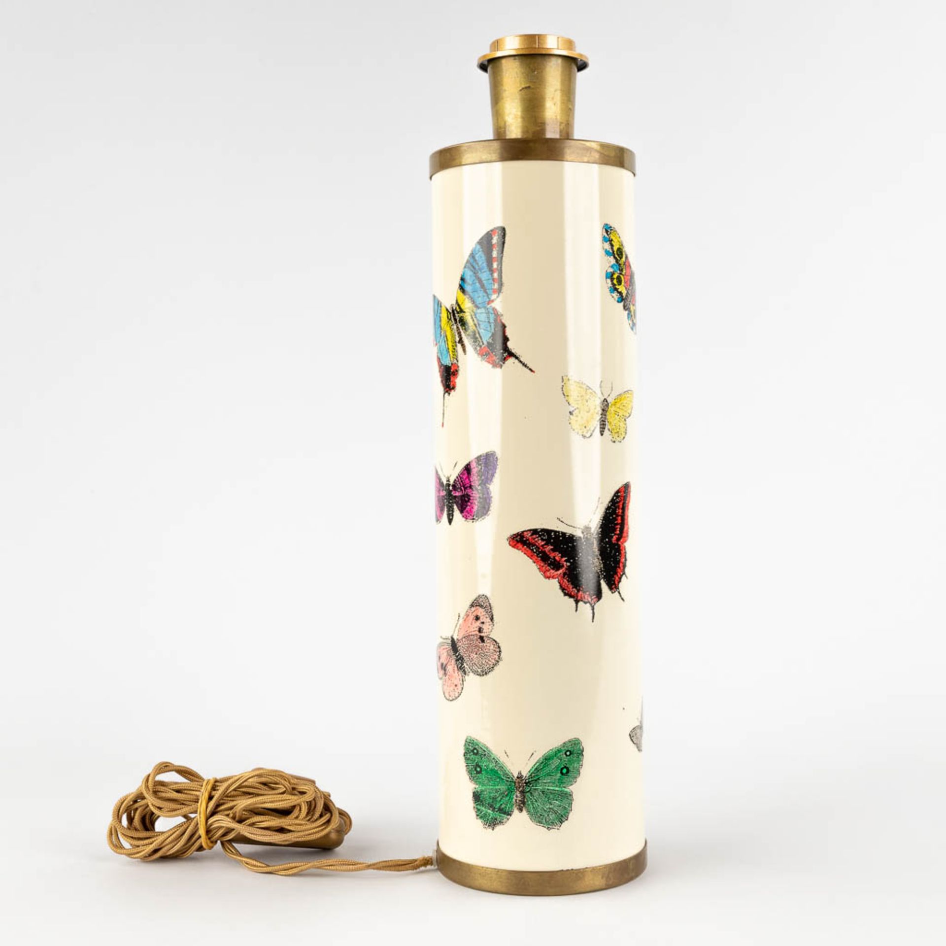 Piero FORNASETTI (1913-1988) 'Farfalla', table lamp with butterfly decor. (H:41 x D:10,5 cm) - Image 5 of 11