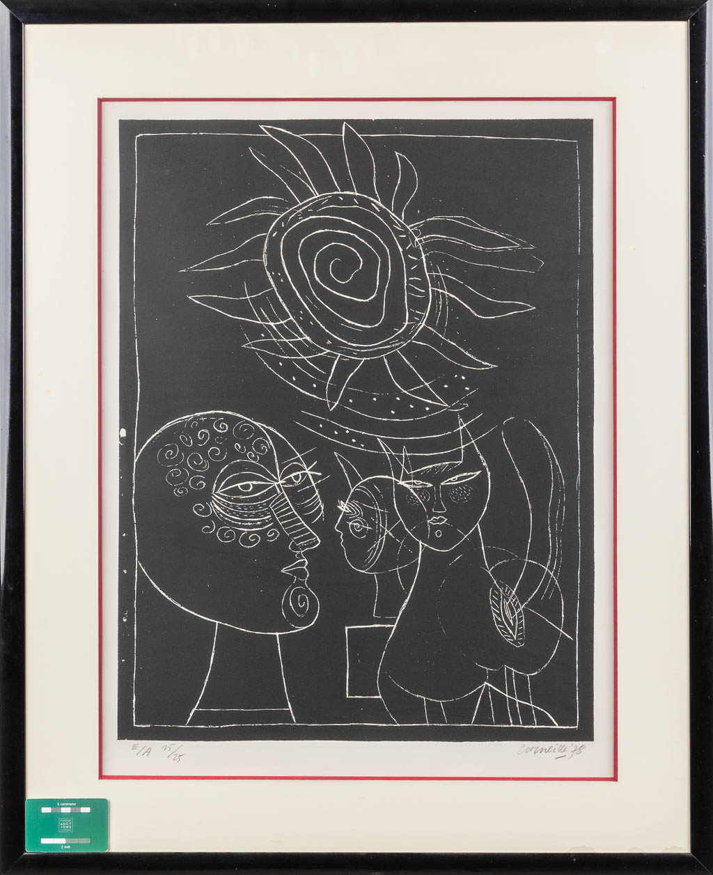 CORNEILLE (1922-2010) a lithograph, Epreuve D'Artiste, 15/25 1978. (W:49 x H:64 cm) - Image 2 of 6