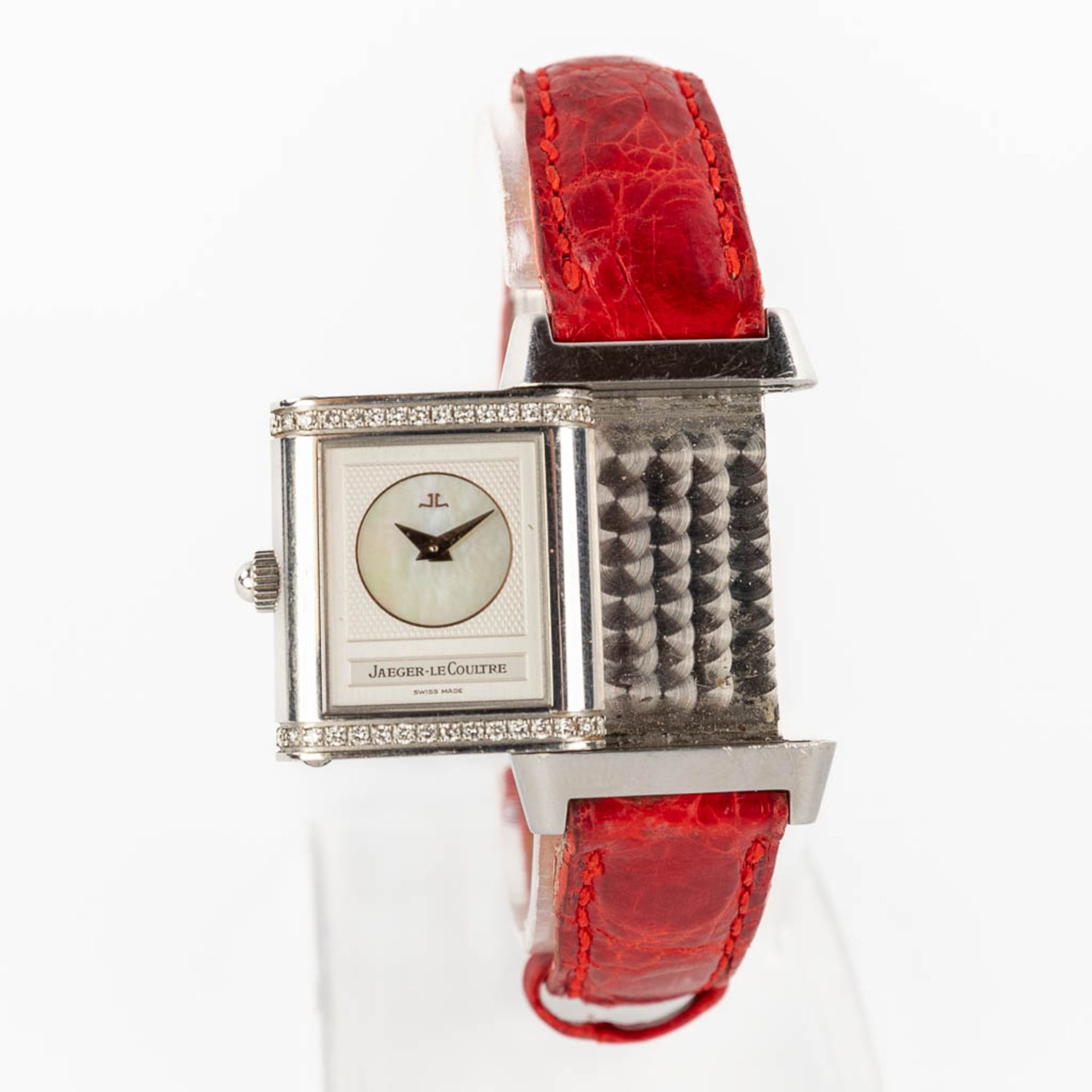 Jaeger Le Coultre, Reverso Duetto a womans wristwatch with 2 dials. 266.8.11 (W:2 x H:2,8 cm) - Image 12 of 14
