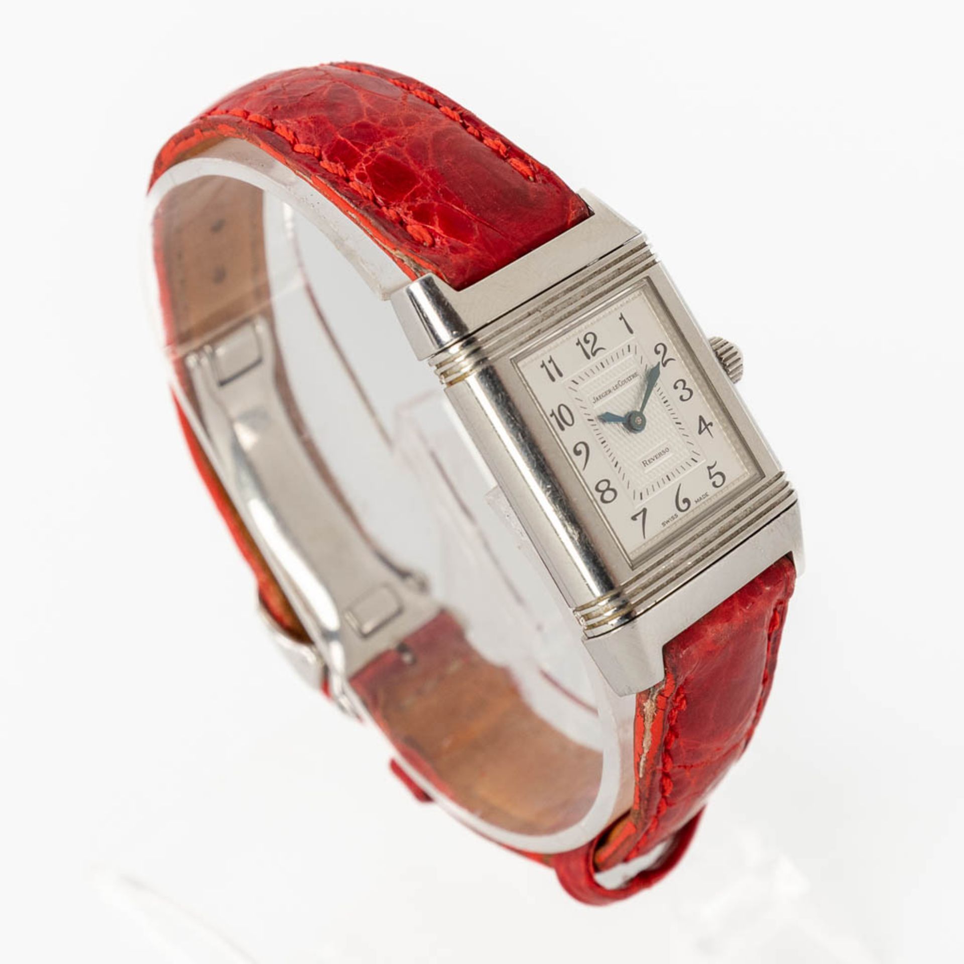 Jaeger Le Coultre, Reverso Duetto a womans wristwatch with 2 dials. 266.8.11 (W:2 x H:2,8 cm) - Image 13 of 14