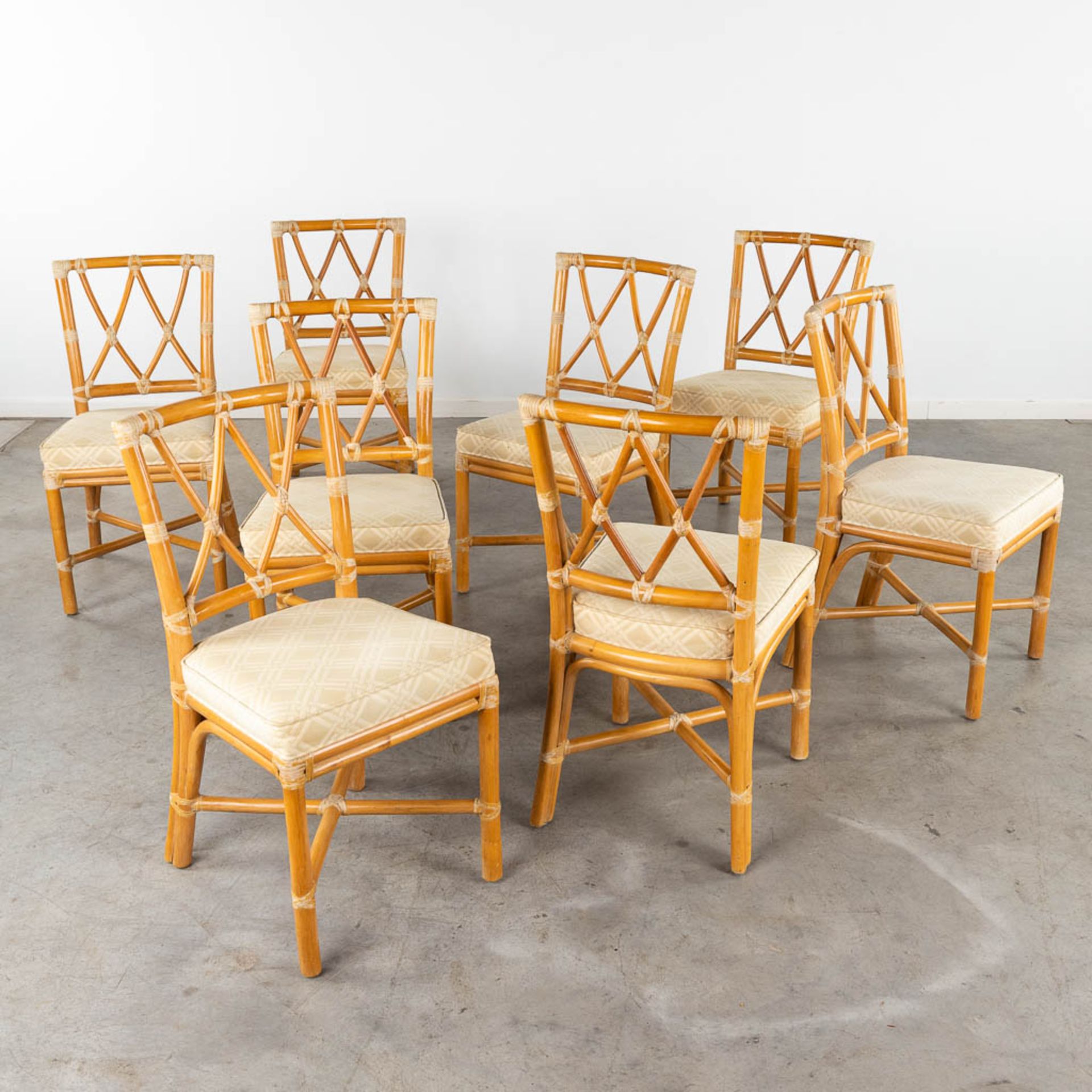 John MCGUIRE (1920-2013) '8 Bamboo chairs'. (D:50 x W:45 x H:86 cm) - Bild 2 aus 14