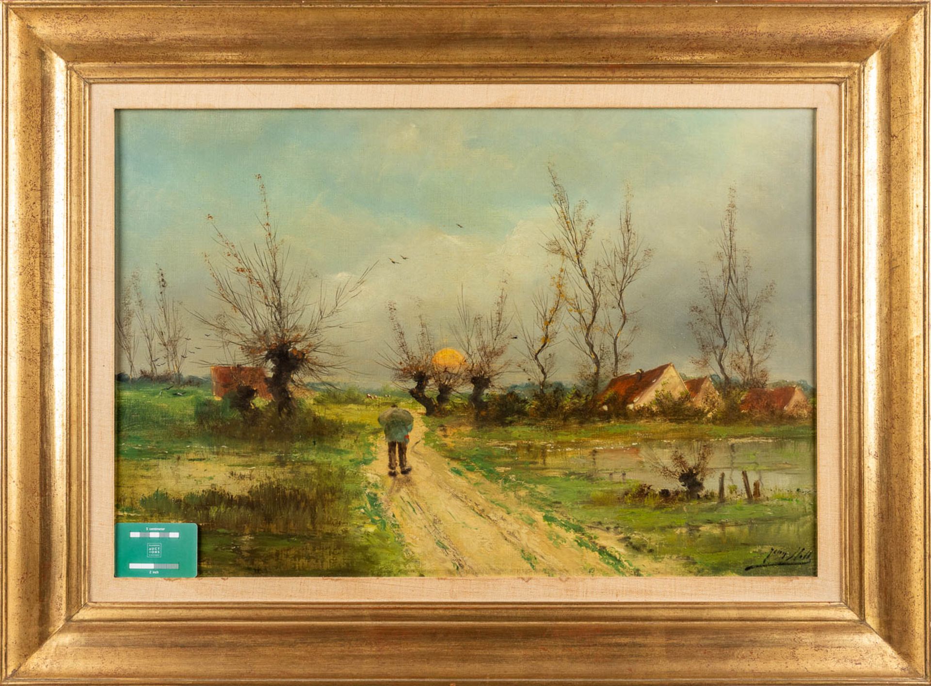 Jean HILL (XIX-XX) 'Returning Home' oil on canvas. (W:74 x H:50 cm) - Bild 2 aus 6