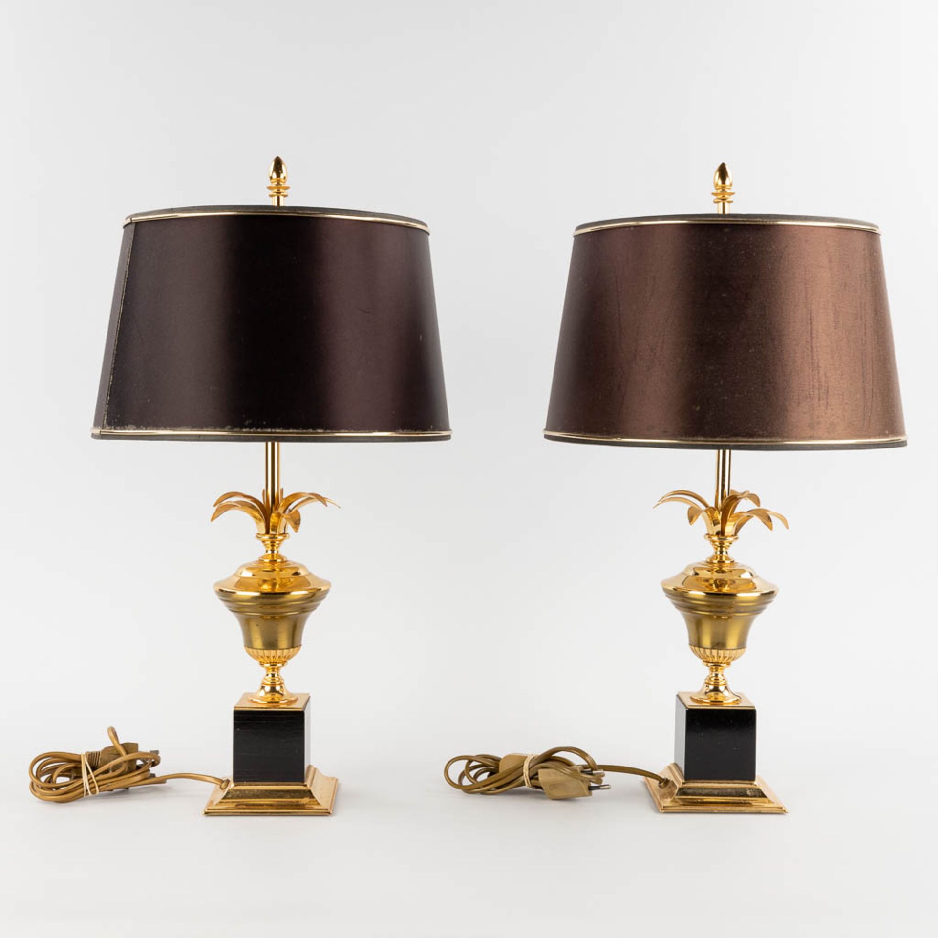 A pair of table lamps, Hollywood Regency style. 20th C. (H:54 x D:30 cm) - Image 3 of 10