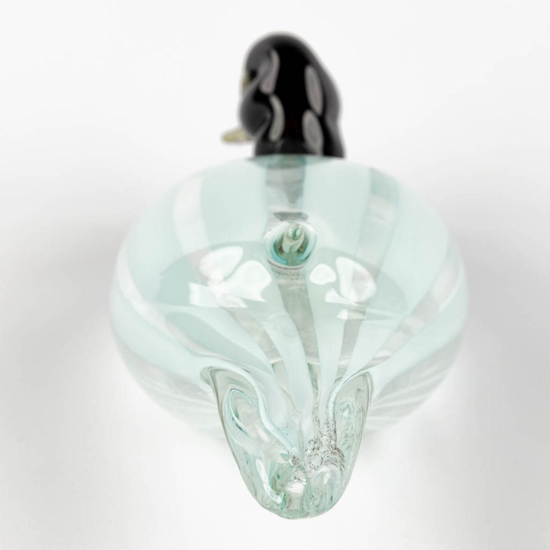 Two ducks, glass, Murano, Italy. Cenedese. (D:12 x W:30 x H:10 cm) - Image 4 of 17