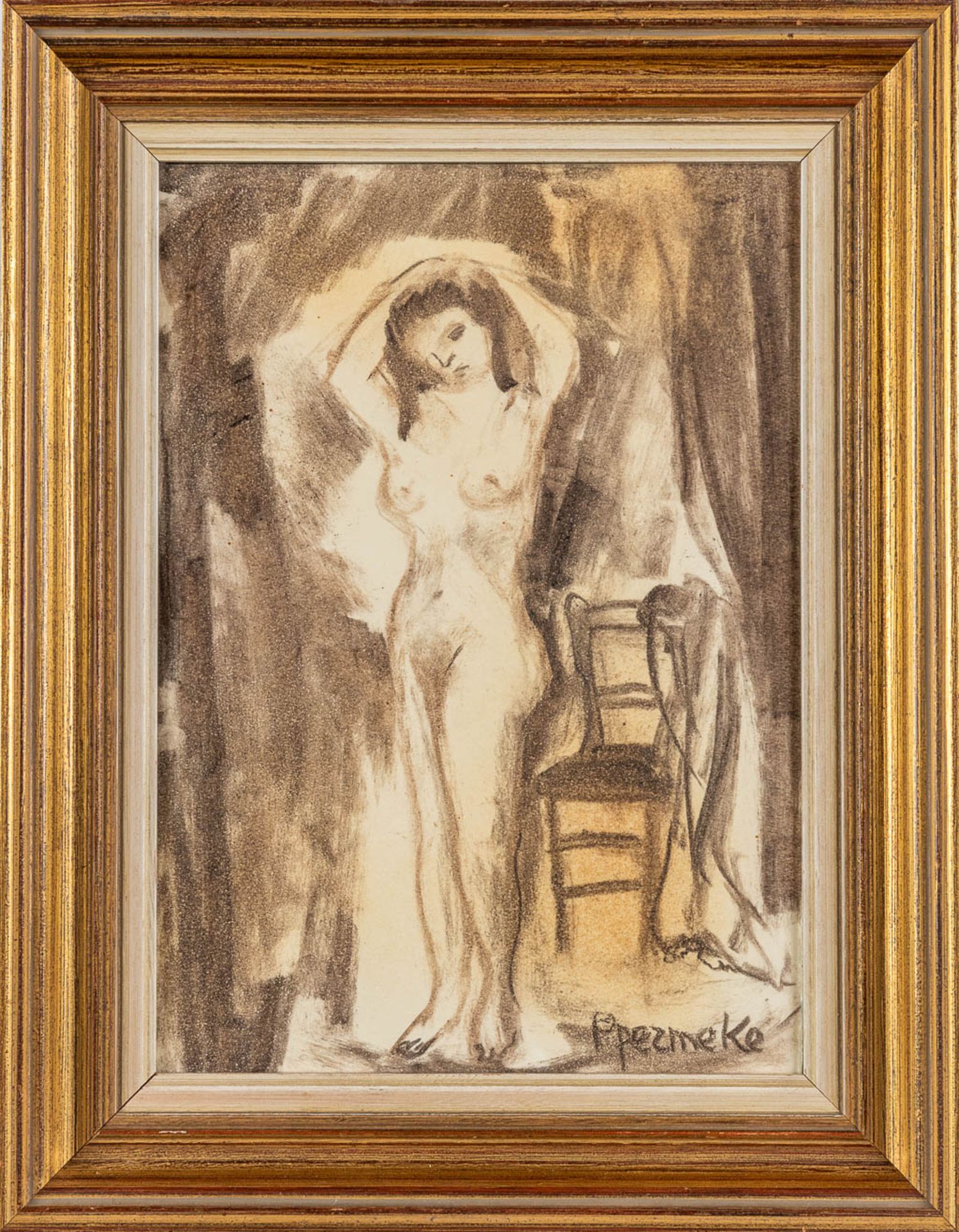 Paul PERMEKE (1918-1990) 'Three Drawings' charcoal on paper. (W:34 x H:24 cm) - Image 14 of 18