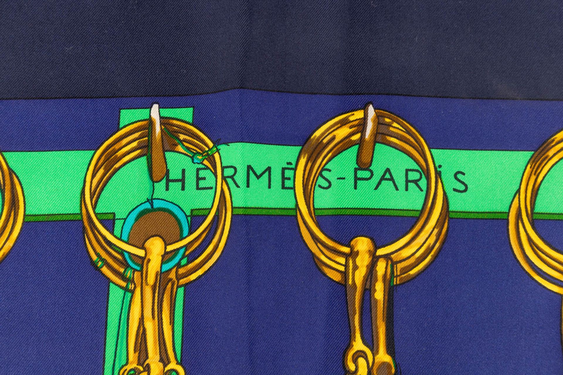 Hermès Paris, a set of 2 silk scarfs. (W:90 x H:90 cm) - Image 19 of 22