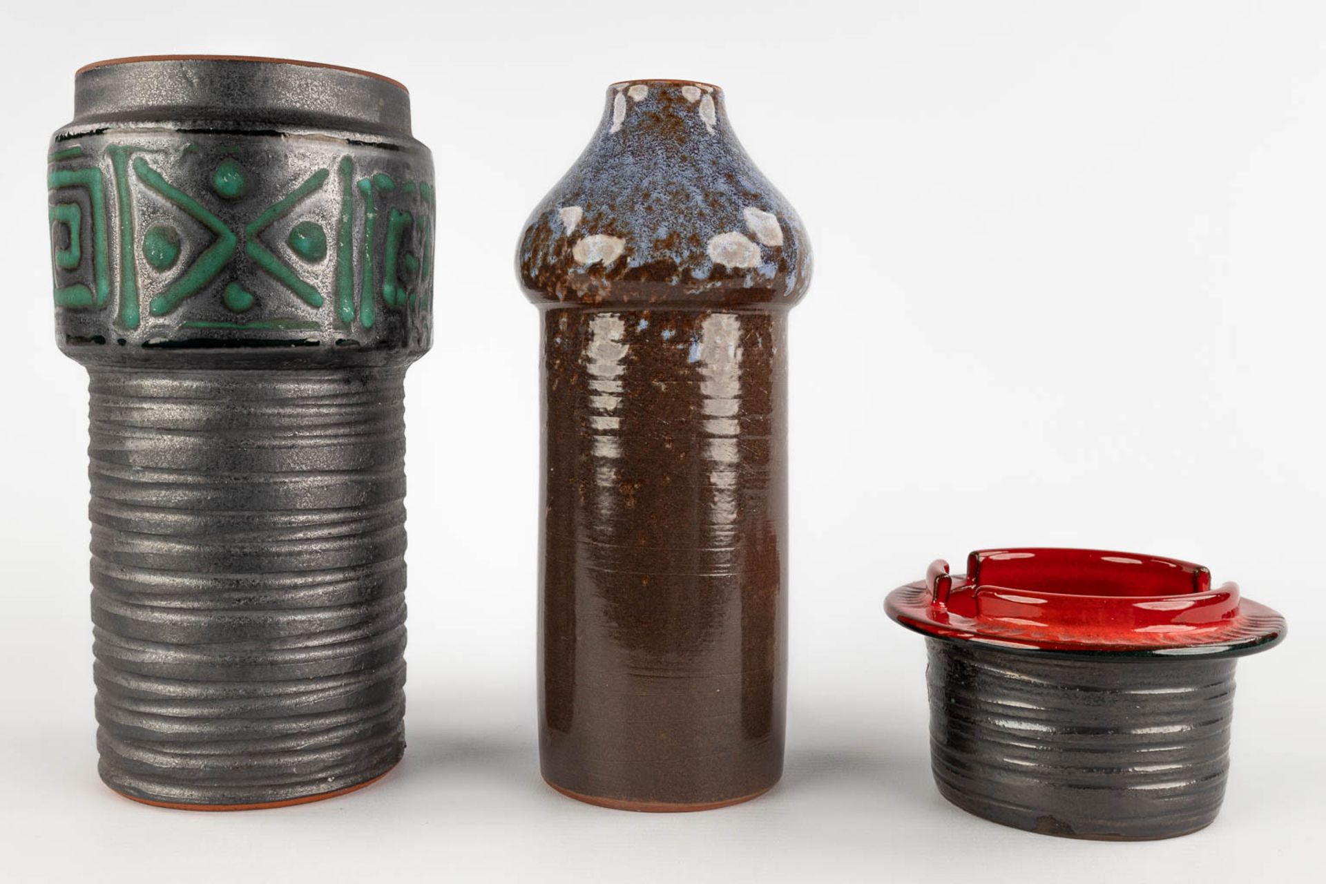 KERAMAR (XX) 'Three items' glazed ceramics. (H:23 x D:12,5 cm) - Bild 6 aus 14