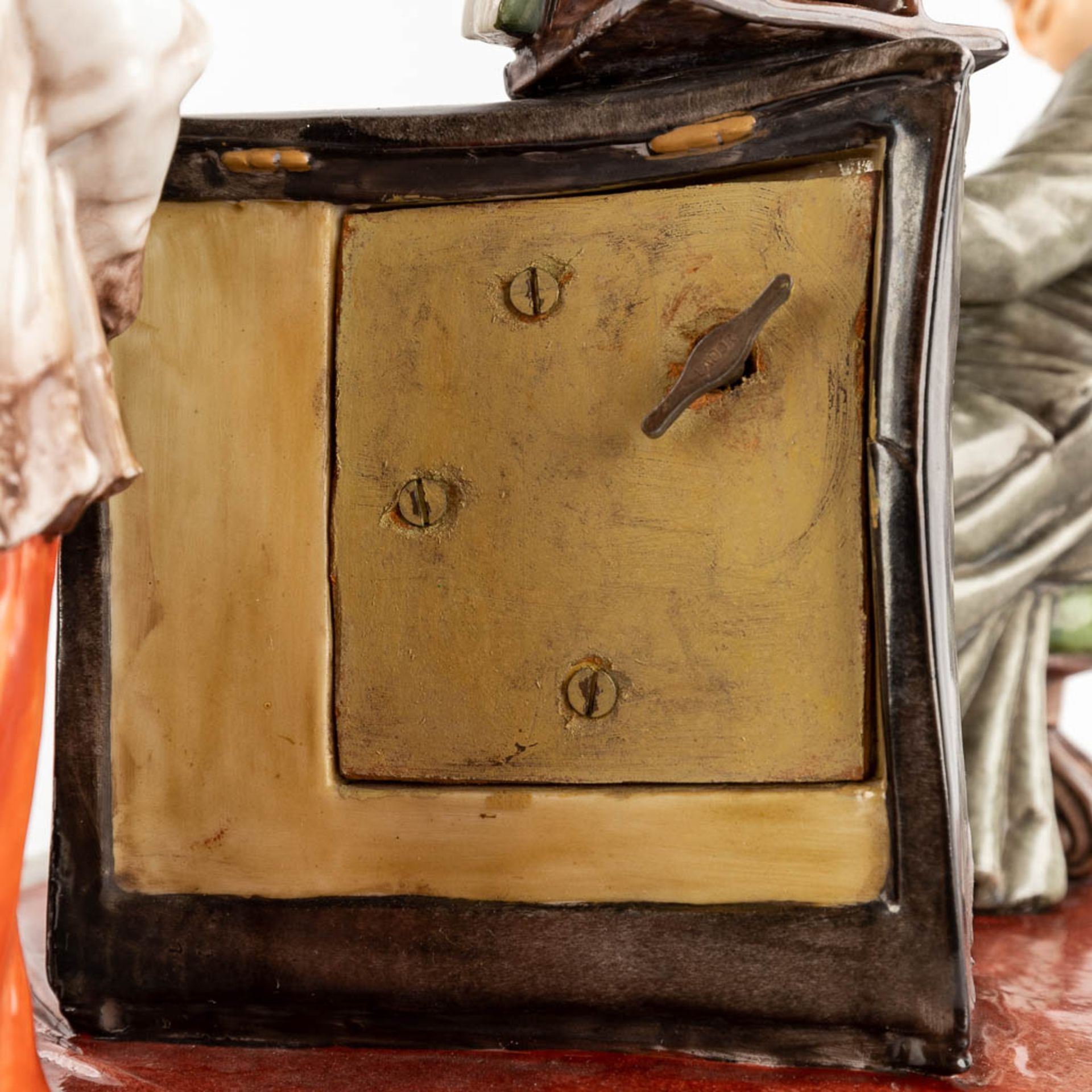 Capodimonte, 'Schola Cantoro', a porcelain group with a mechanical music box. 20th C. (D:23 x W:48 x - Bild 15 aus 18