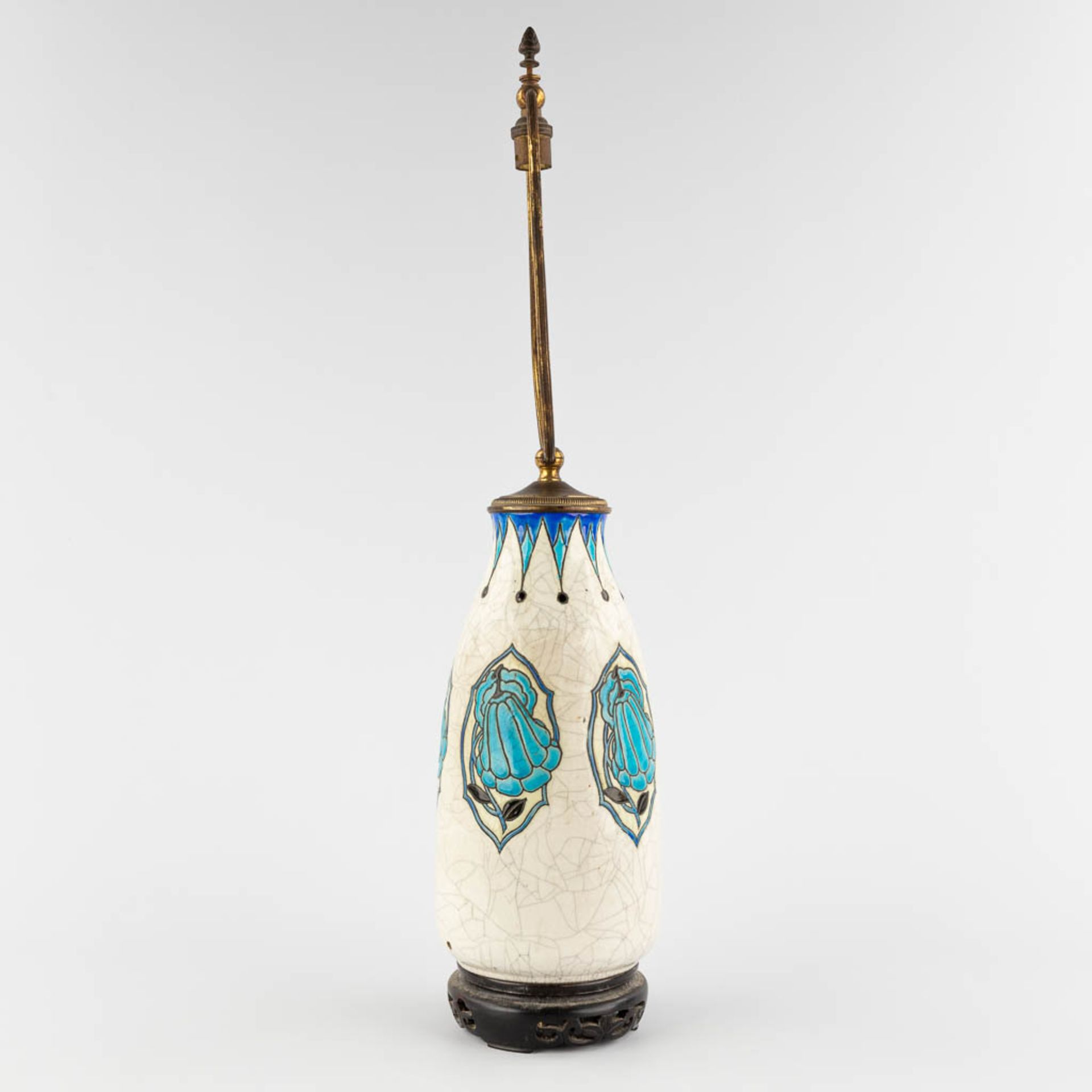 Maurice DUFRENE (1876-1955) 'Table lamp' for Boch keramis. (H:64 x D:14 cm) - Bild 5 aus 10