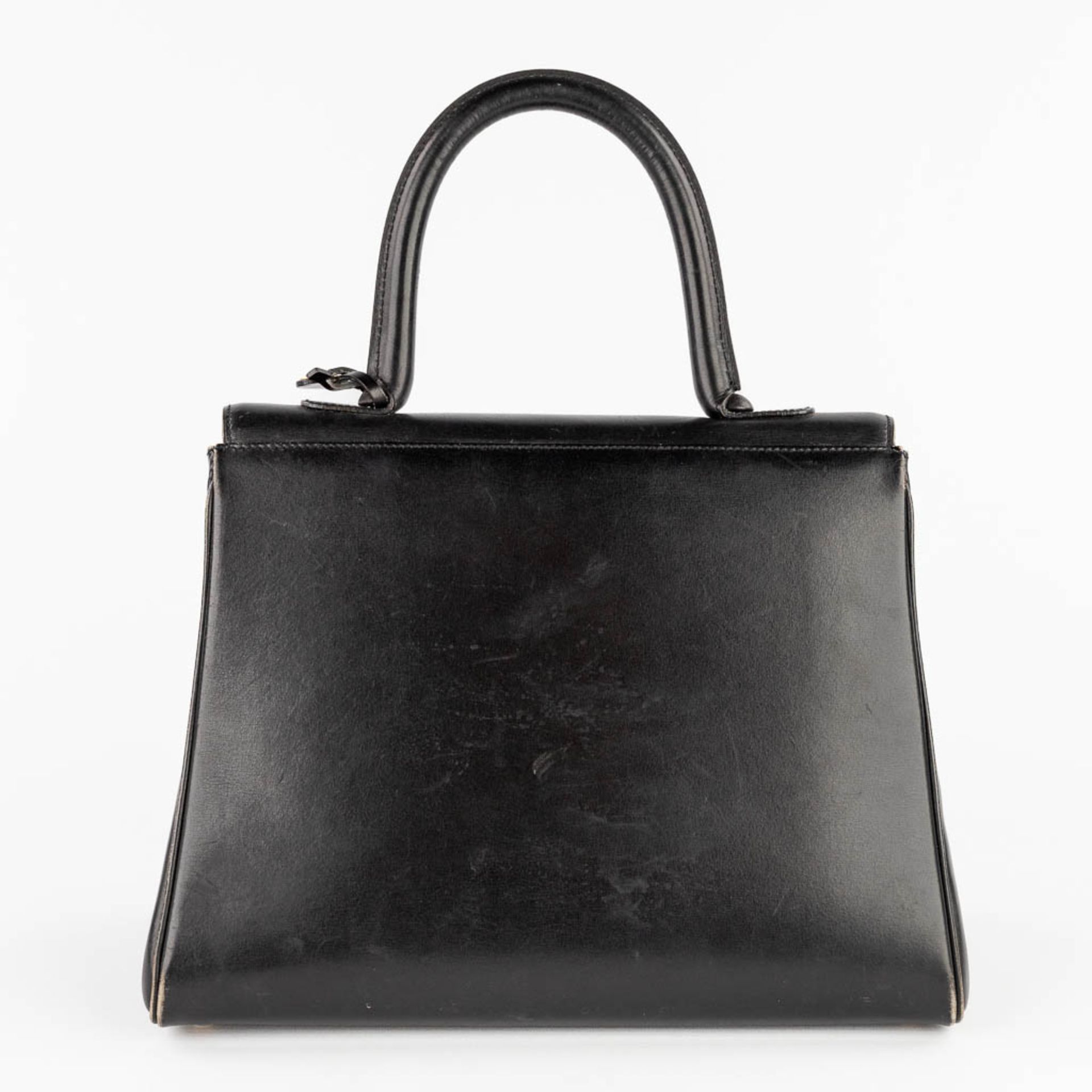Delvaux, 'Brillant' PM a handbag, black leather with gold-plated hardware. (D:15 x W:28 x H:21 cm) - Bild 5 aus 22
