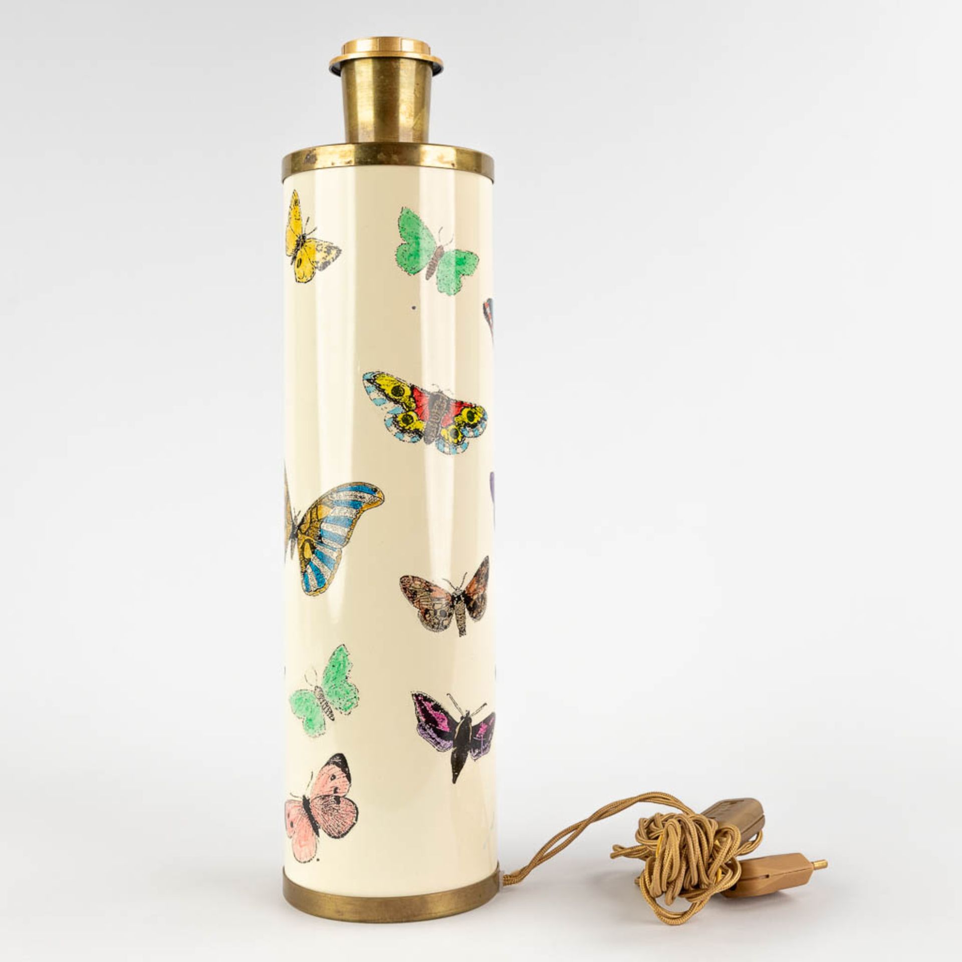 Piero FORNASETTI (1913-1988) 'Farfalla', table lamp with butterfly decor. (H:41 x D:10,5 cm) - Image 3 of 11