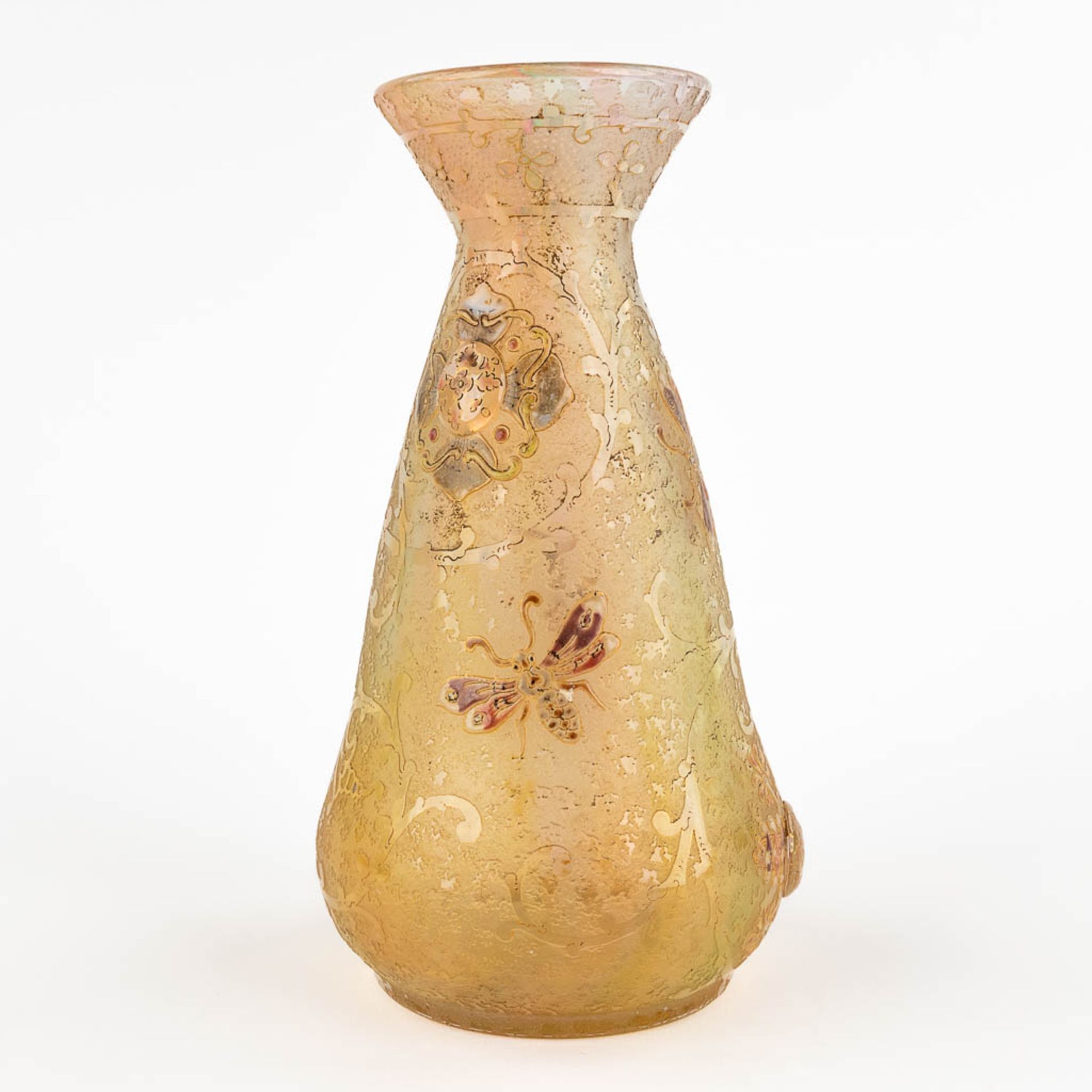 Antonin DAUM (1864-1930) 'Fleurons et rinceaux', a glass vase, Daum-Nancy, circa 1892-1893. (H:20 x  - Bild 5 aus 15