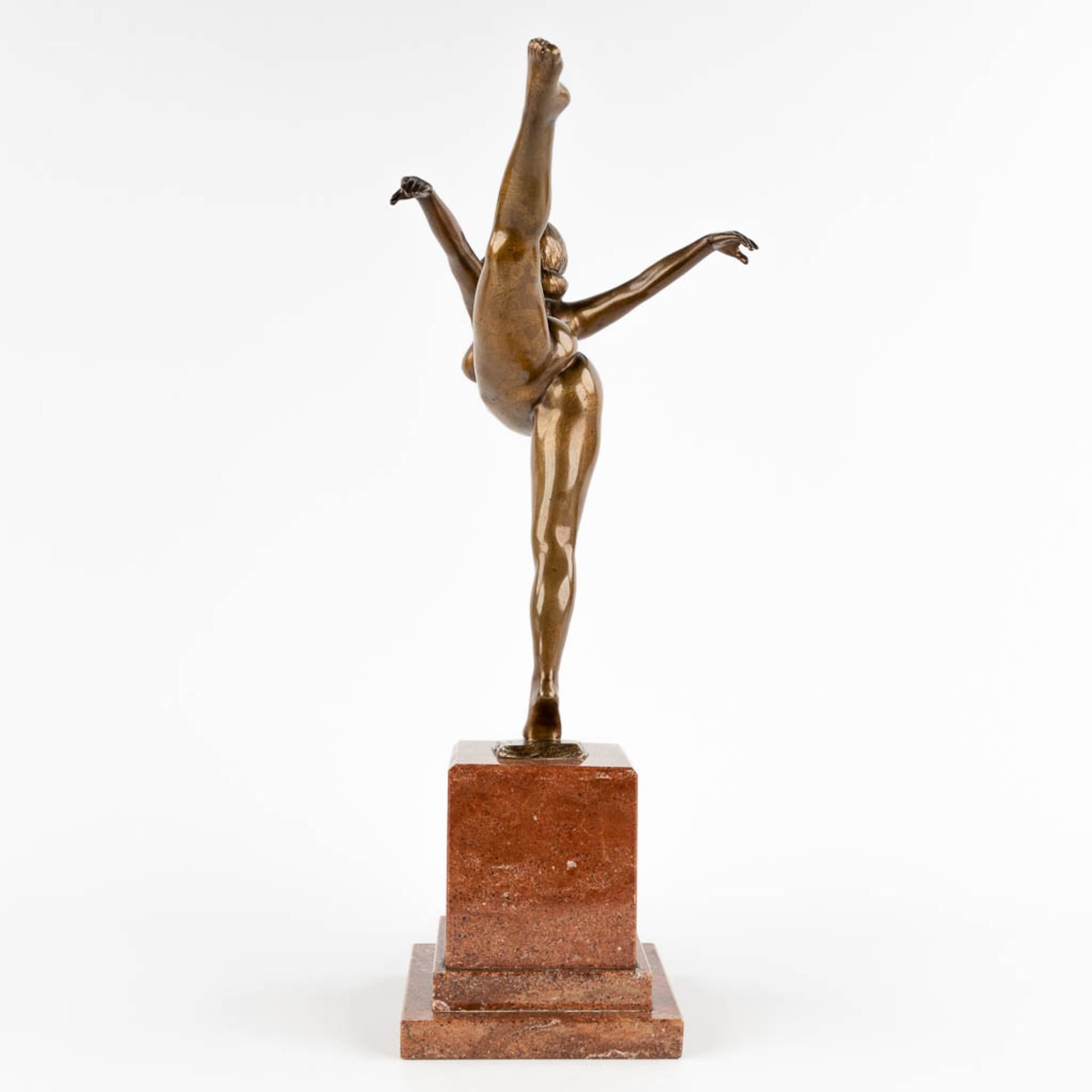 Otomar SUCHY (1882-?) 'Dancer' patinated bronze. Art Deco. (D:27 x W:20 x H:50 cm) - Bild 5 aus 9