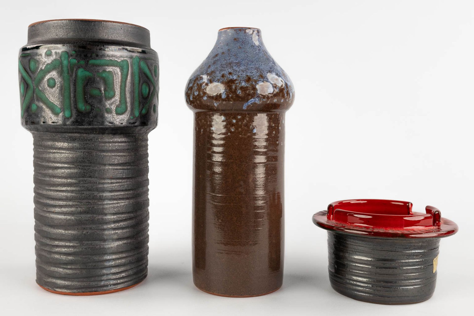 KERAMAR (XX) 'Three items' glazed ceramics. (H:23 x D:12,5 cm) - Bild 4 aus 14
