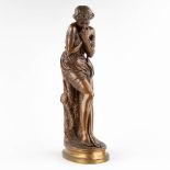 Jean Jules CAMBOS (1828-1917) 'La Cigale' patinated bronze. (D:20 x W:14 x H:48 cm)