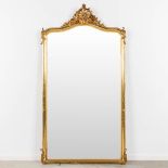 A mirror, gilt wood and stucco in Louis XV style. Circa 1900. (W:104 x H:180 cm)