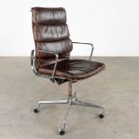 Charles &amp; Ray EAMES (XX-XXI) 'Soft Pad Office Chair' for Herman Miller. (D:111 x W:59 x H:63 cm)