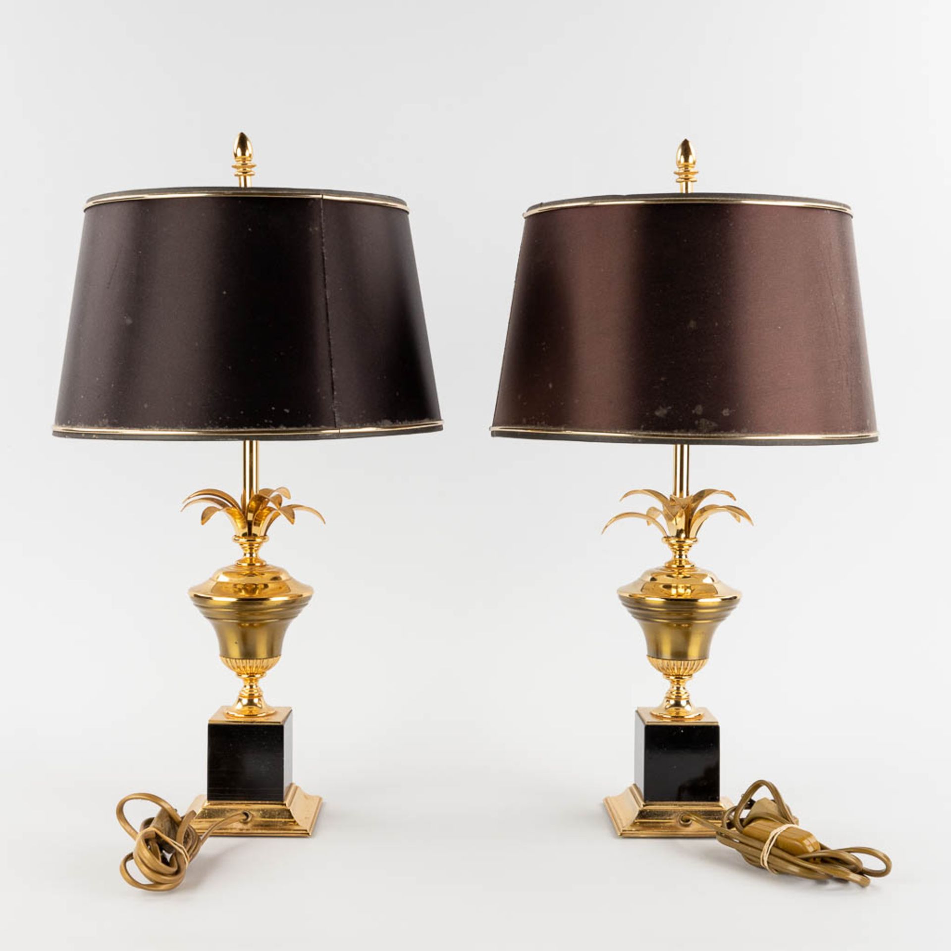 A pair of table lamps, Hollywood Regency style. 20th C. (H:54 x D:30 cm) - Image 4 of 10