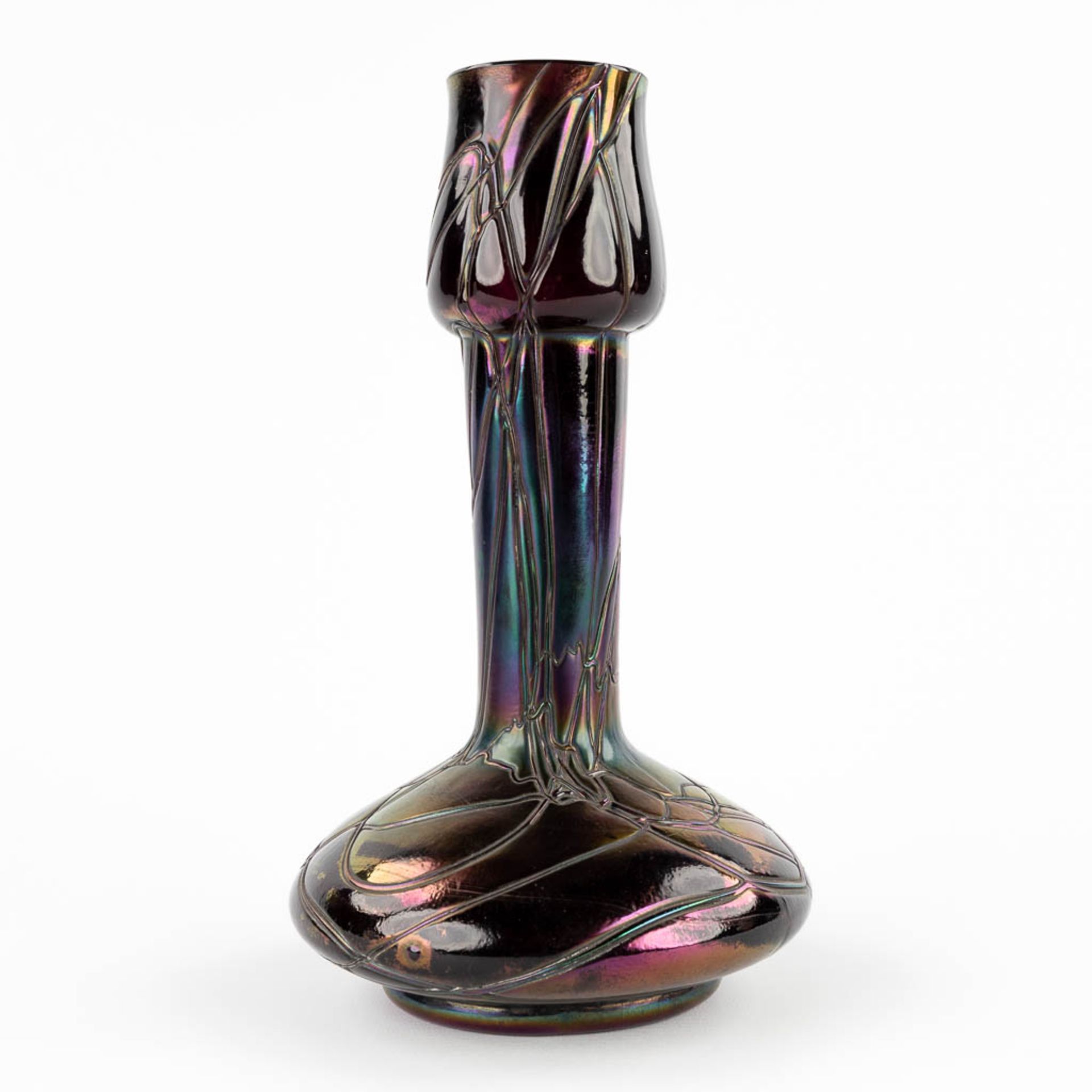 Pallme-Konig 'Vase' iridescent glass (H:26 x D:15 cm) - Image 5 of 10