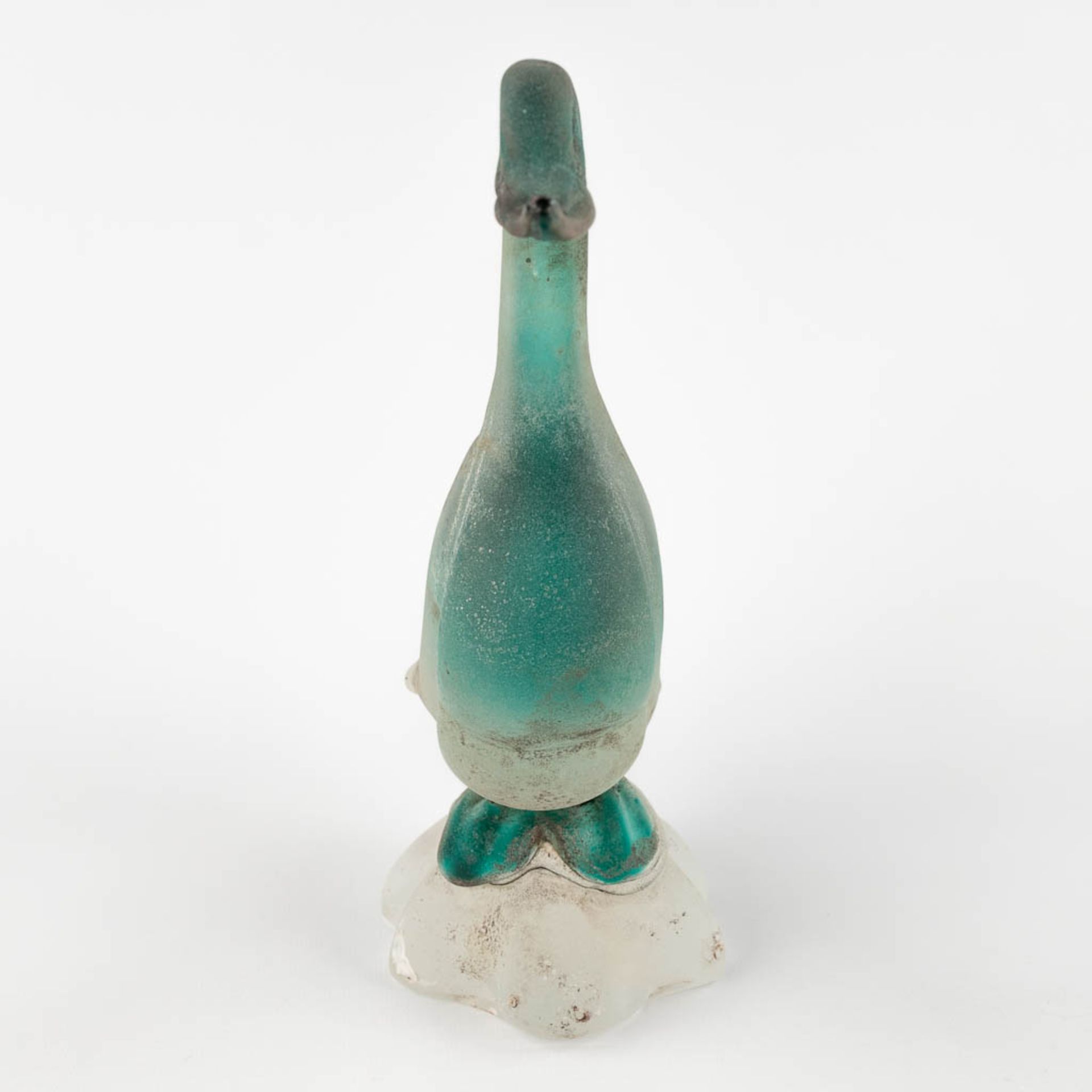 Two ducks, glass, Murano, Italy. Cenedese. (D:12 x W:30 x H:10 cm) - Image 13 of 17