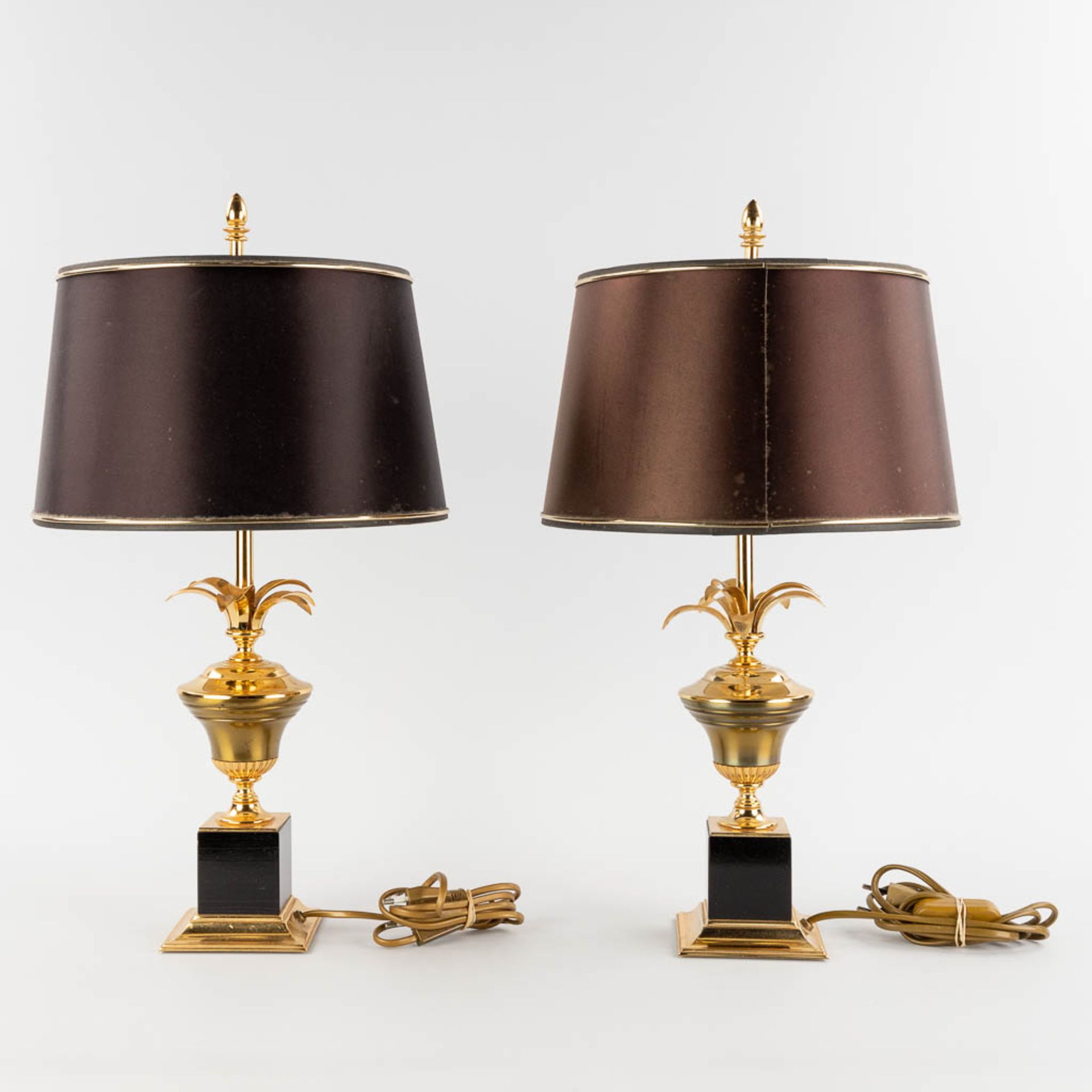 A pair of table lamps, Hollywood Regency style. 20th C. (H:54 x D:30 cm) - Image 5 of 10