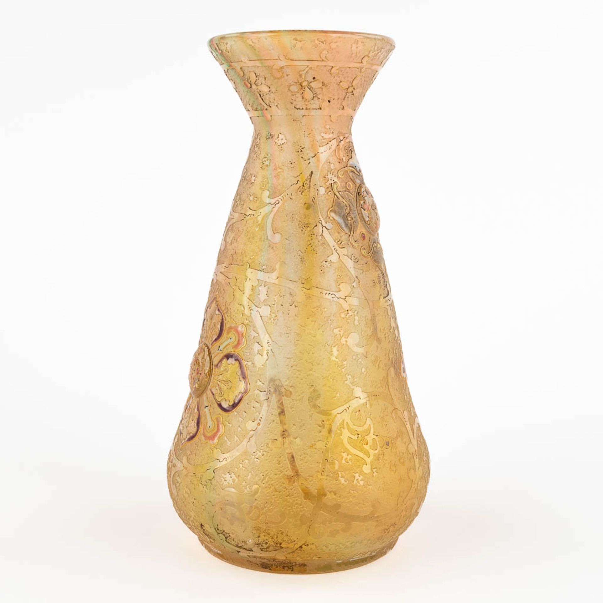 Antonin DAUM (1864-1930) 'Fleurons et rinceaux', a glass vase, Daum-Nancy, circa 1892-1893. (H:20 x - Image 7 of 15