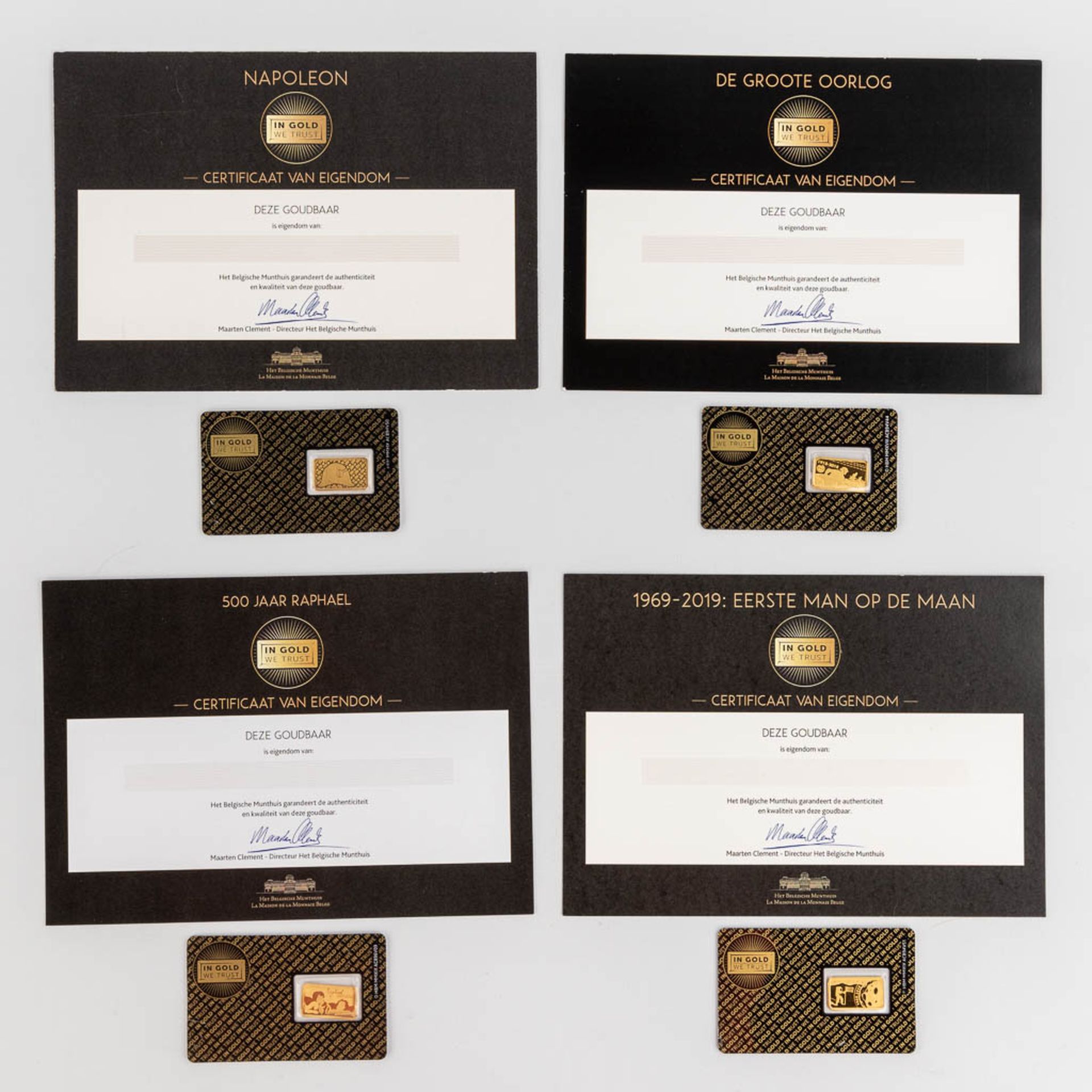 A collection of 8 pieces of gold, 999/1000, 22,5g. - Image 7 of 12