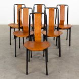 Achille CASTIGLIONI (1918-2002) 'Irma' for Zanotta, 6 chairs. (D:49 x W:40 x H:90 cm)