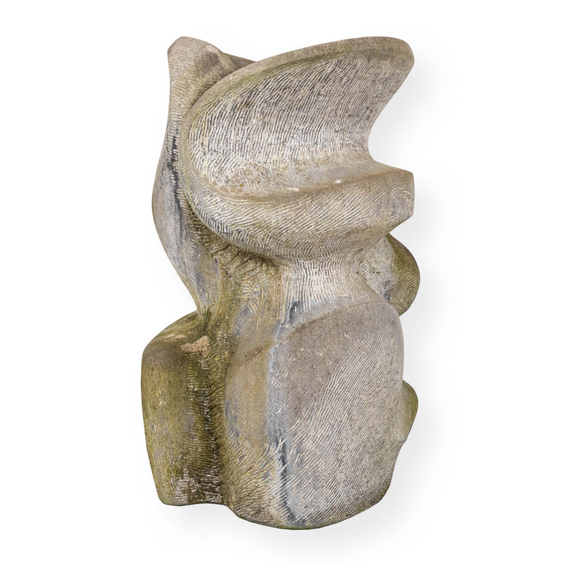 Jef INNEGRAVE (1936) 'Fountain' a Belgian Bluestone sculpture (H:70 x D:40 cm)