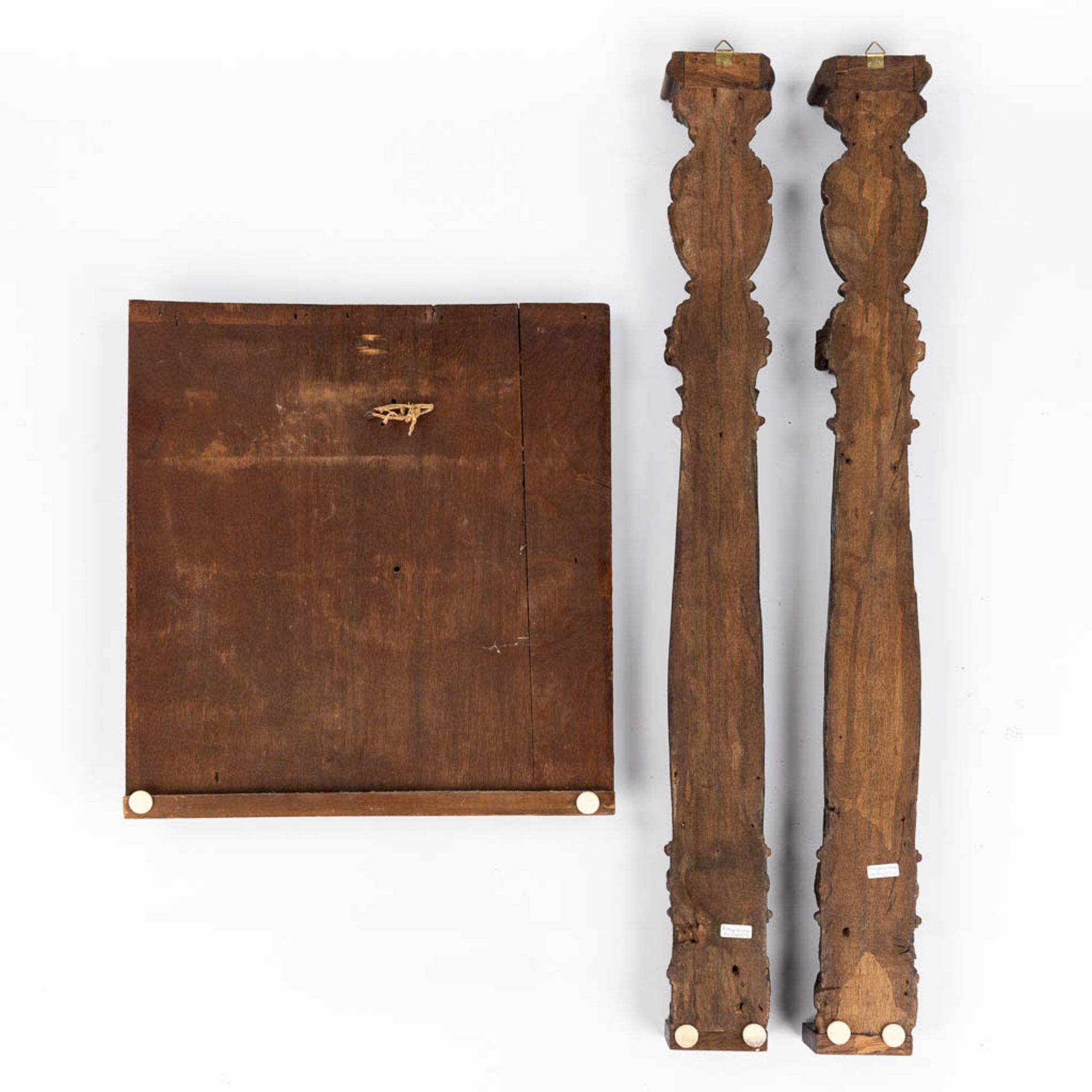 A large collection of panels, pieces and wood-sculptures, 16th/17th/18th C. (H:98 cm) - Bild 20 aus 25