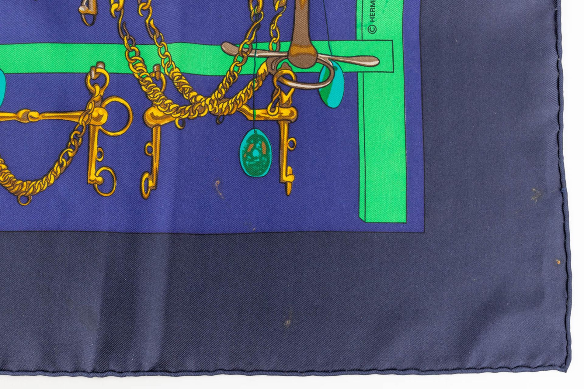 Hermès Paris, a set of 2 silk scarfs. (W:90 x H:90 cm) - Image 18 of 22