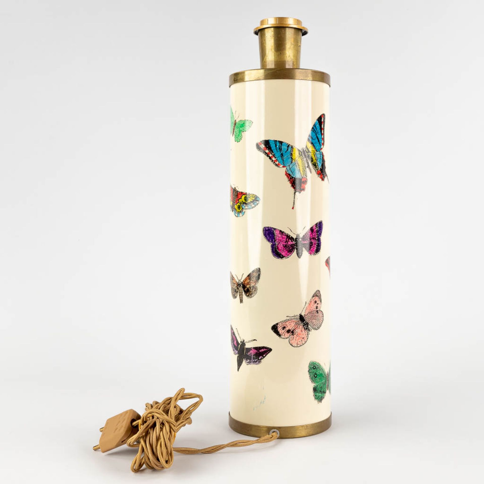 Piero FORNASETTI (1913-1988) 'Farfalla', table lamp with butterfly decor. (H:41 x D:10,5 cm) - Image 4 of 11
