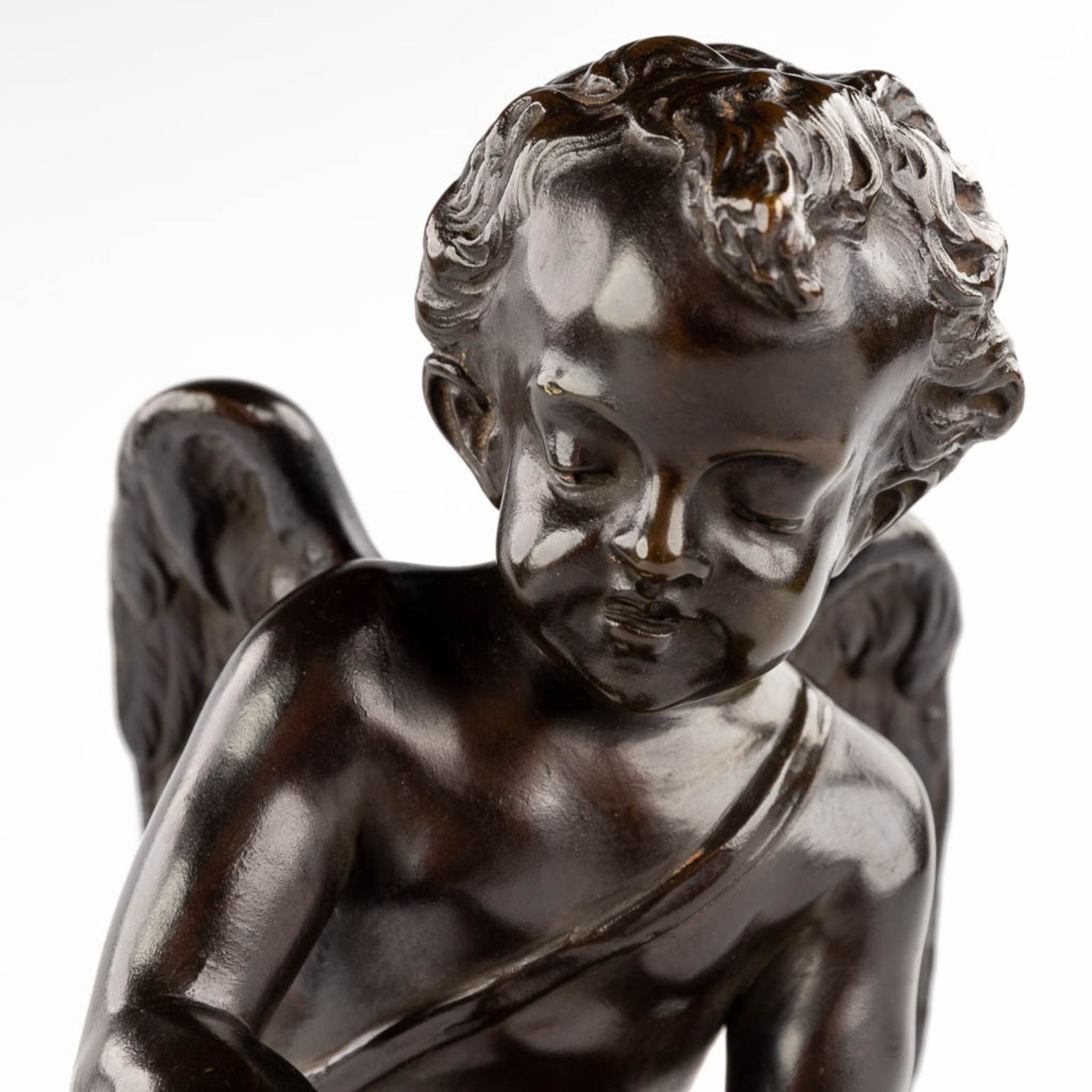 Edouard DROUOT (1859-1945) 'Amour Légitime et Amour Naturel' patinated bronze. (H:34 x D:16,5 cm) - Image 12 of 14