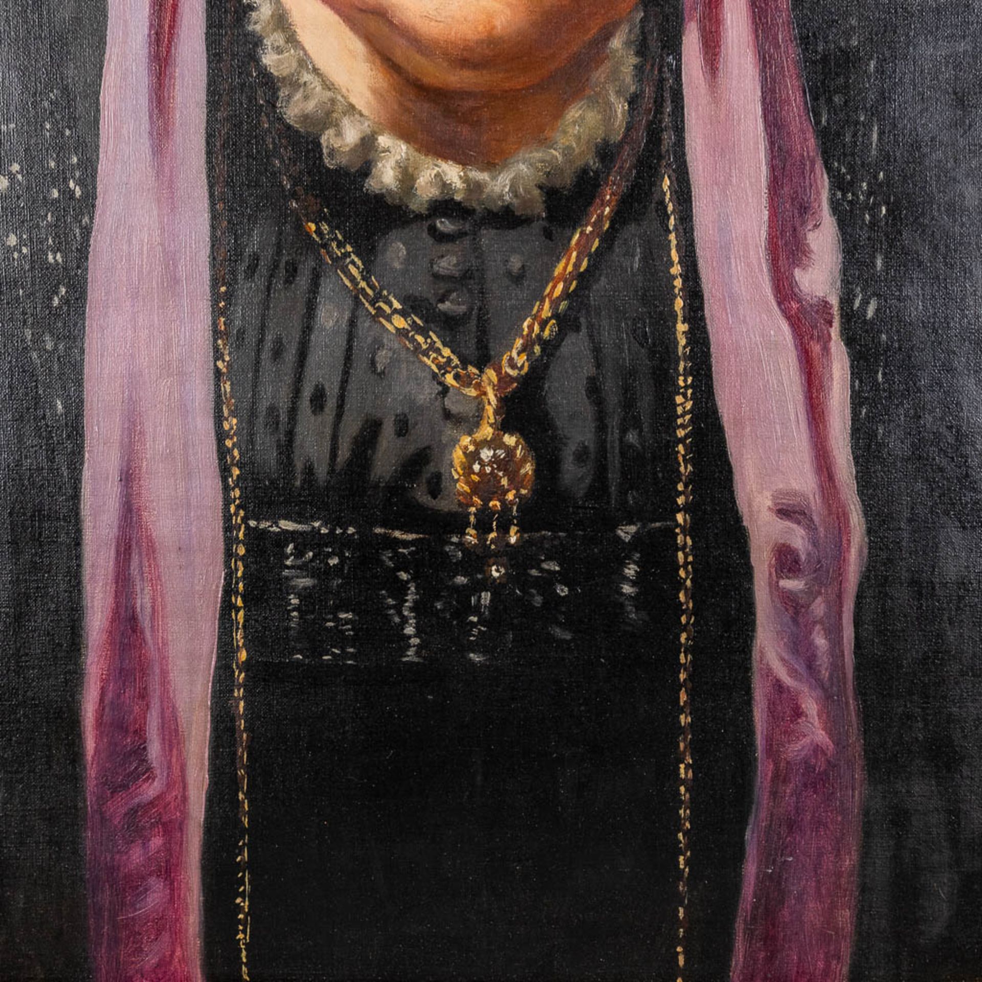 Valentin HENNEMAN (1861-1930) 'Portrait of a lady' oil on canvas. 1899. (W:54 x H:66 cm) - Image 5 of 7