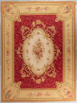 An exceptional antique carpet 'Aubusson'. France. (D:368 x W:275 cm)