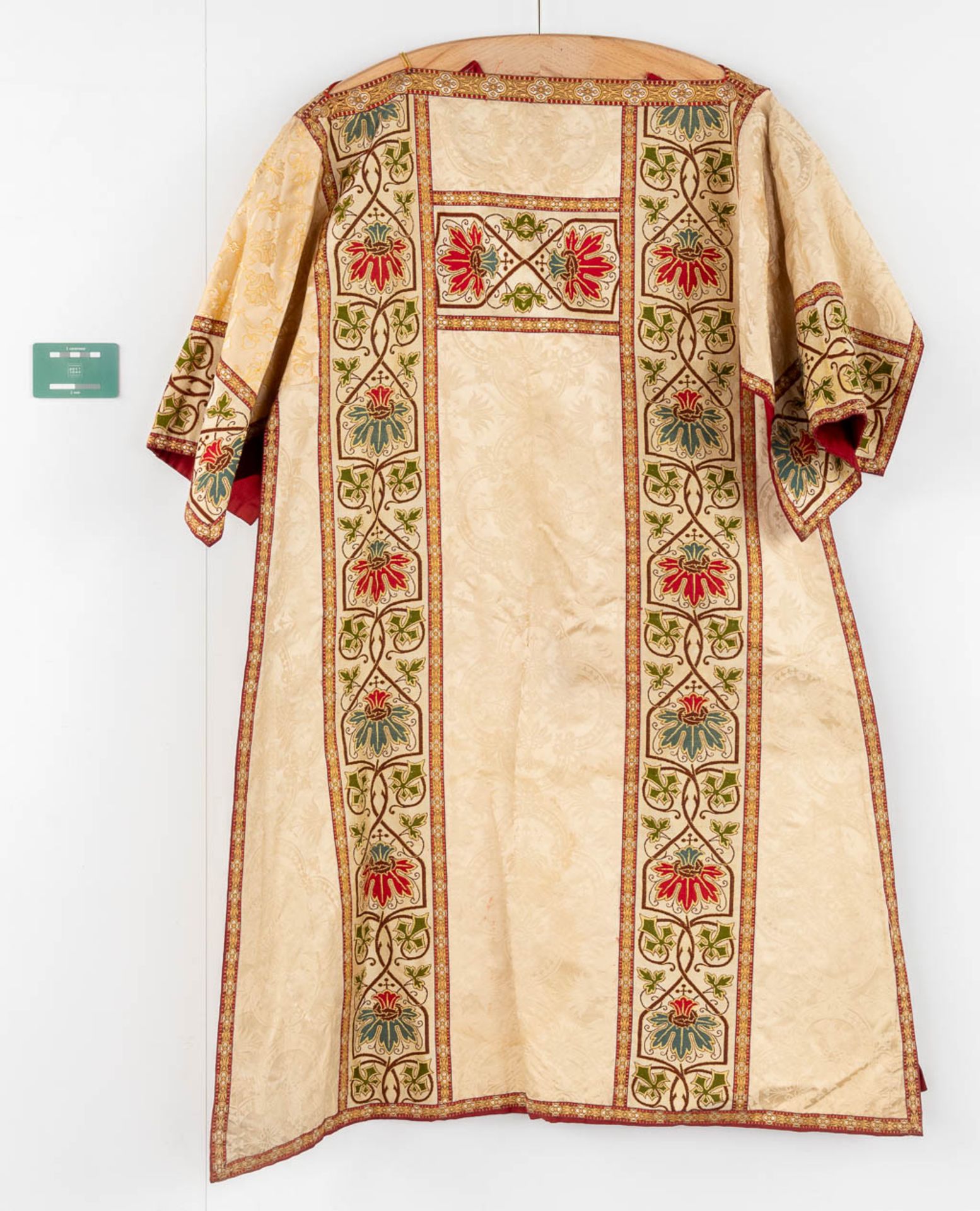 Four Dalmatics, Two Roman Chasubles, A stola and Chalice Veil, finished with embroideries. - Image 2 of 59