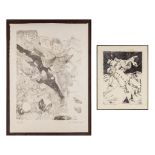 Dees DE BRUYNE (1940-1998) 'Two Lithographs'. (W:64 x H:90 cm)