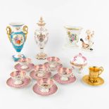 An assembled collection of polychrome porcelain items and objects. Samson, Herend, Limoges and Vienn