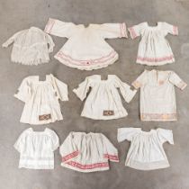 A large collection lithurgical textile for children, finished with embroideries.