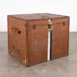 Charles Packlé, an antique travellers suitcase. (D:56 x W:74 x H:59 cm)