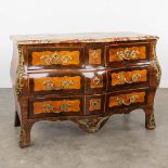 Jean-Georges SCHLICHTIG (c.1726-1782) 'Commode Tombeau Louis XV' veneer with gilt bronze hardware, 1